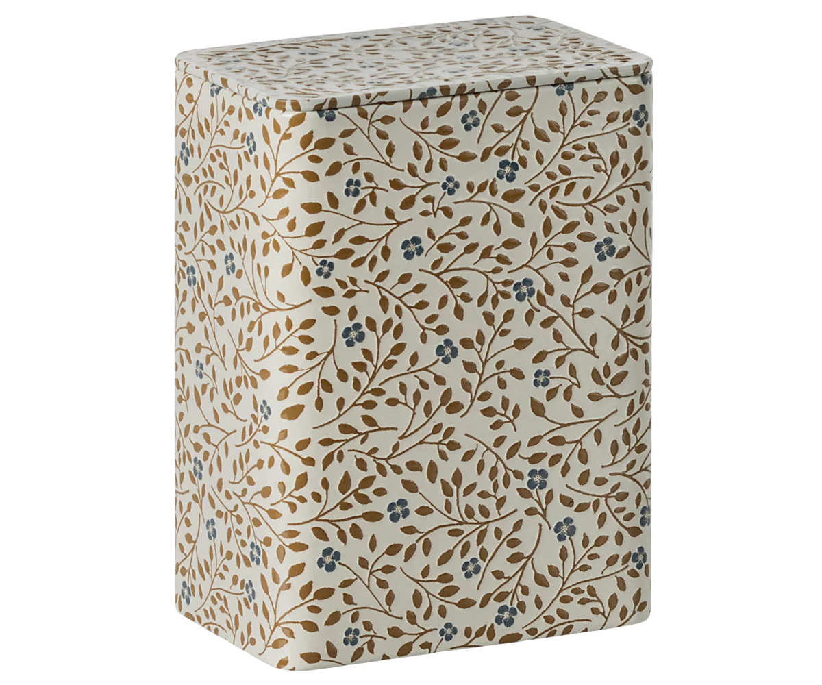 Scatola di metallo, Fiori - set da 2 pezzi