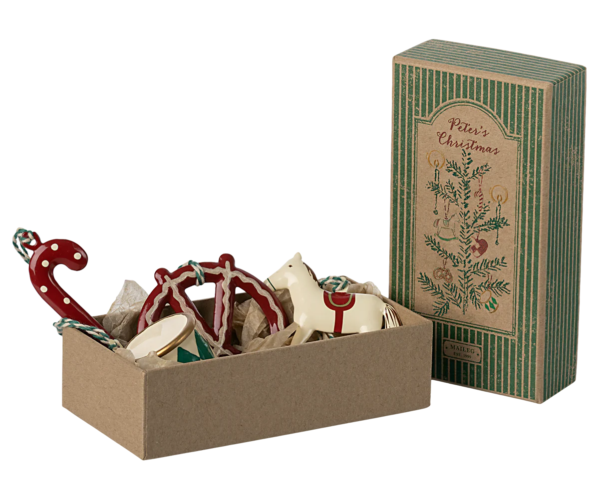 Set ornamenti natalizi in box